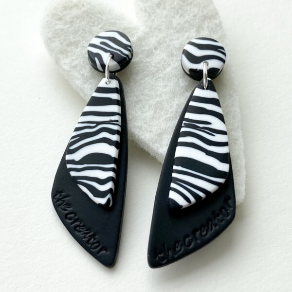 Örhänge Zebra