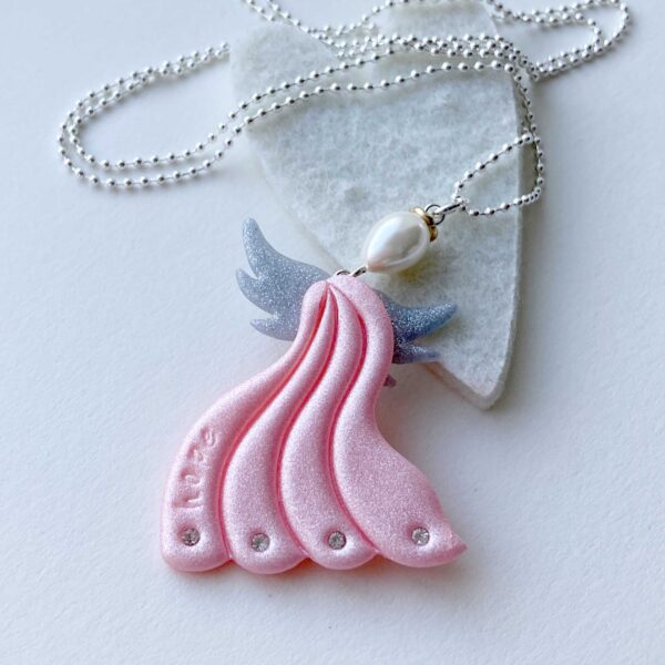 Hope Halsband skimrande rosa