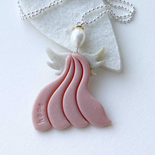 Hope Halsband skimrande gammelrosa