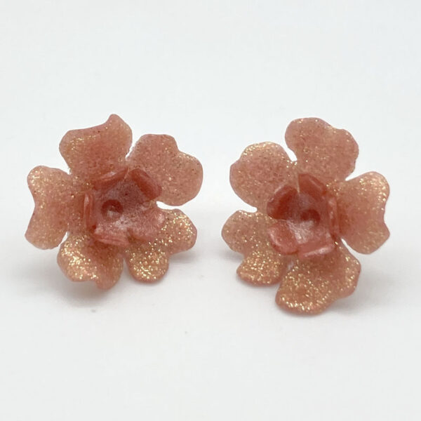 Kraft - Örhänge Blomma Rosé Liten