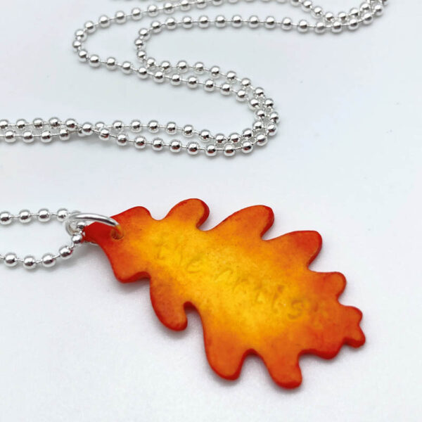 The Artist - Halsband - Eklöv Orange Liten - Bild 2